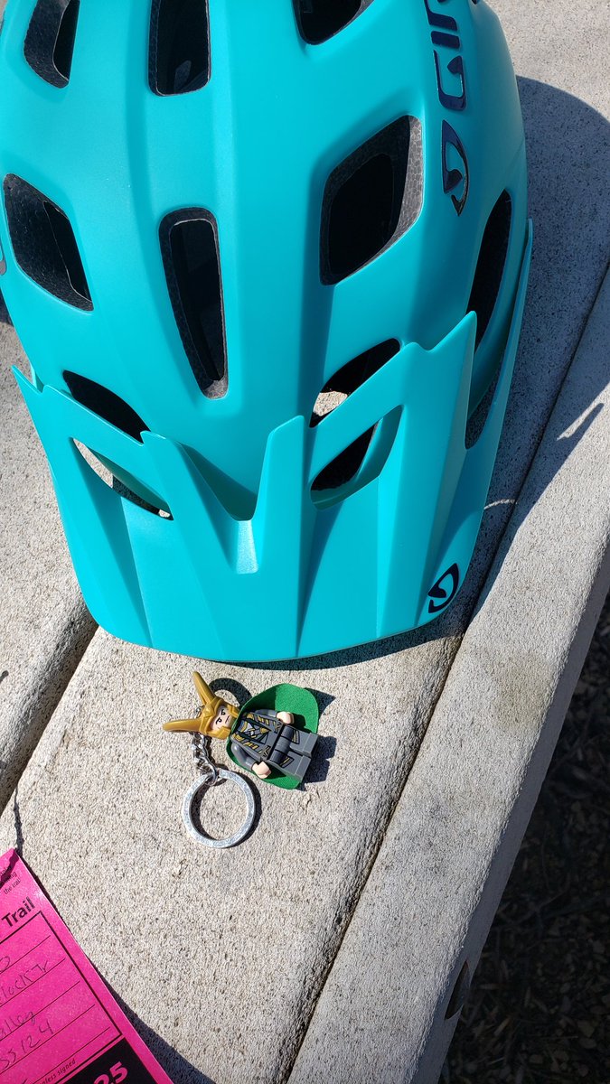 KGullic's tweet photo. @Loki_Lego insisted on coming with for the first bike ride of the season.  

#LegoLoki #MarvelAddict #Marvel #EarthConquering https://t.co/fug81SXLcK