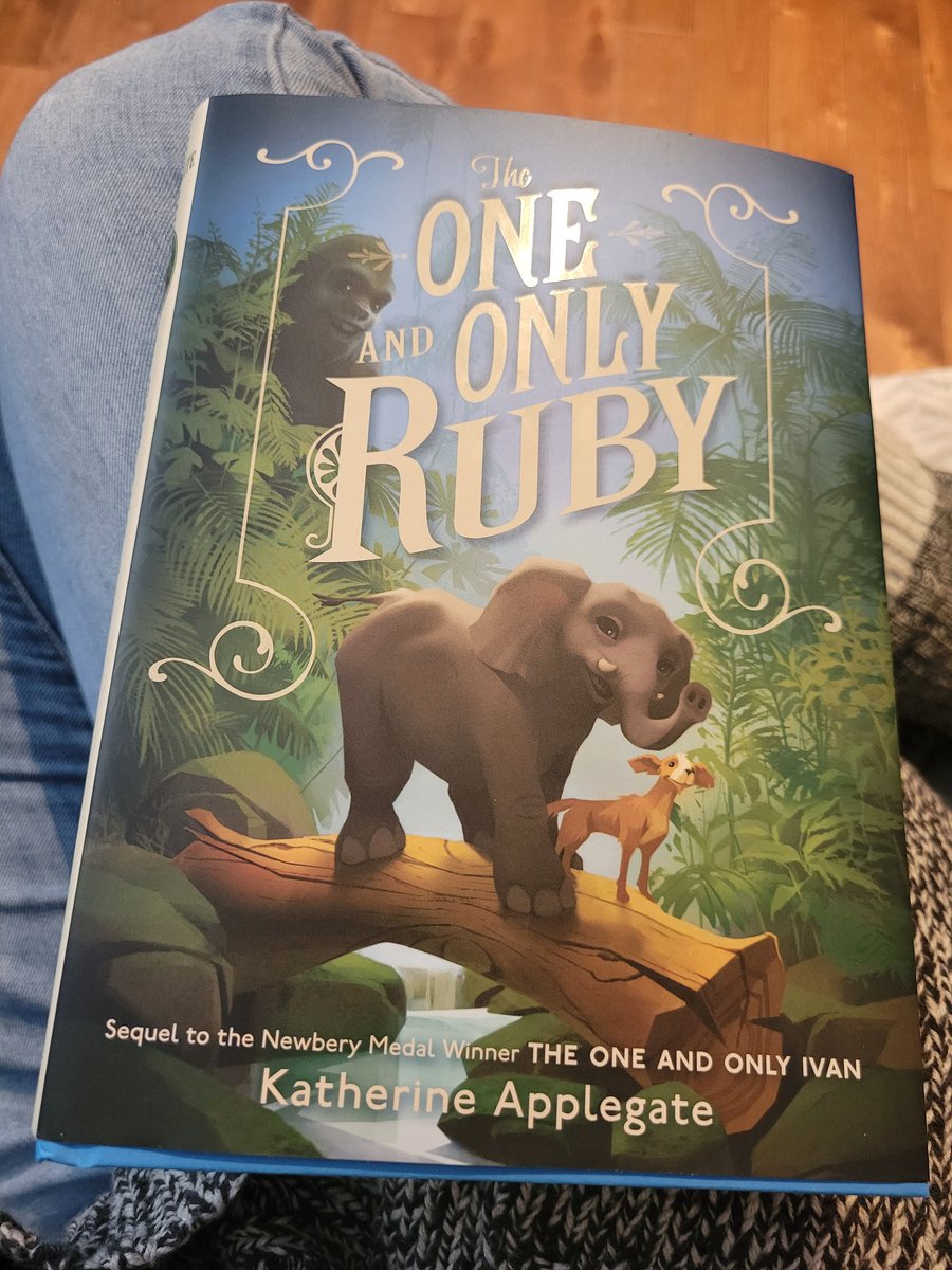 I'm only 46 pages in and already having all the feels! Tears are welling up at times as my son and I remember friends from The One and Only Ivan. <a href="/kaaauthor/">Katherine Applegate (kaaauthor.bsky.social)</a> we are so excited for this book!