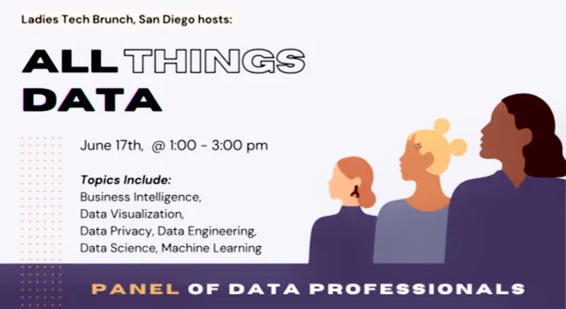LadiesTechBrch's tweet photo. Join me at All Things Data Panel! 
https://t.co/xpDw7xlt0s https://t.co/fUITB7PnvD