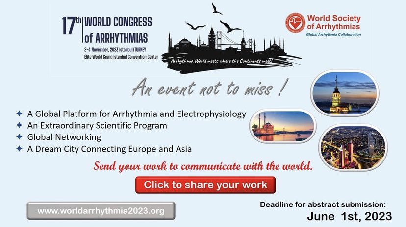 Journal of Cardiovascular Electrophysiology (@jcardioep) on Twitter photo The <a href="/JCardioEP/">Journal of Cardiovascular Electrophysiology</a> is excited to be the official journal of the <a href="/WArrhythmia/">World Society of Arrhythmias</a>. We will be publishing all accepted manuscripts to the #WSA2023 meeting in the Journal. We look forward to reviewing your exciting work! The <a href="/JCardioEP/">Journal of Cardiovascular Electrophysiology</a> is excited to be the official journal of the <a href="/WArrhythmia/">World Society of Arrhythmias</a>. We will be publishing all accepted manuscripts to the #WSA2023 meeting in the Journal. We look forward to reviewing your exciting work!