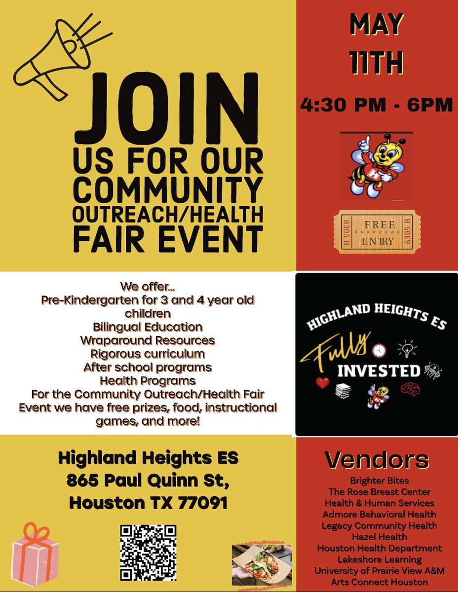Please come out and join us for this event! There will be prizes, give aways, free food, performances, instructional games and more!

We are trying to spread the word about all the great things we have to offer at our school!