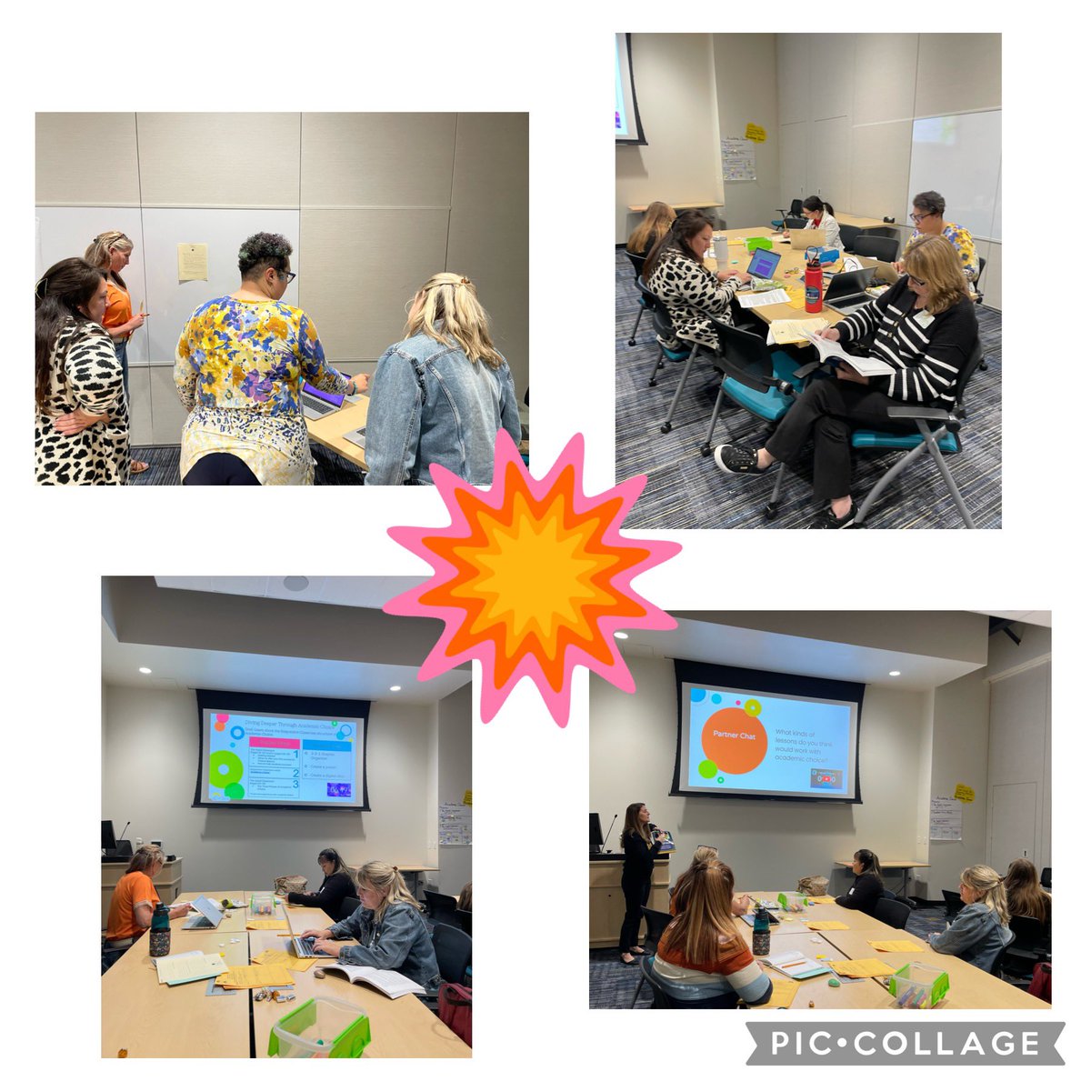Sansone39's tweet photo. It was all about ACADEMIC CHOICE at our final Responsive Practices Community of Practice! 🤩 Student autonomy &amp; engagement are just ✌🏽benefits! It’s been an honor to learn alongside this dedicated group of responsive educators! @PezzellaMelinda rocked it! 🥰❤️ #ResponsiveVB https://t.co/BONen2Ncm2