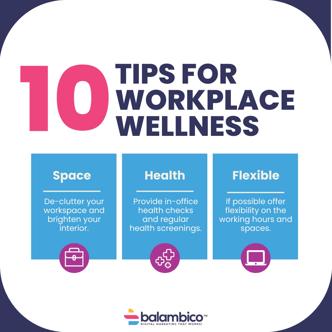 Balambico's tweet photo. Are you feeling the mid-week blues at the workplace? Prioritize your health! Take care of your well-being at work by taking breaks to stretch and move, and stay hydrated. Follow us at Balambico - Take Your Business Further Faster  for more wellness and marketing tips! #Workpla... https://t.co/Iv9QG00We3