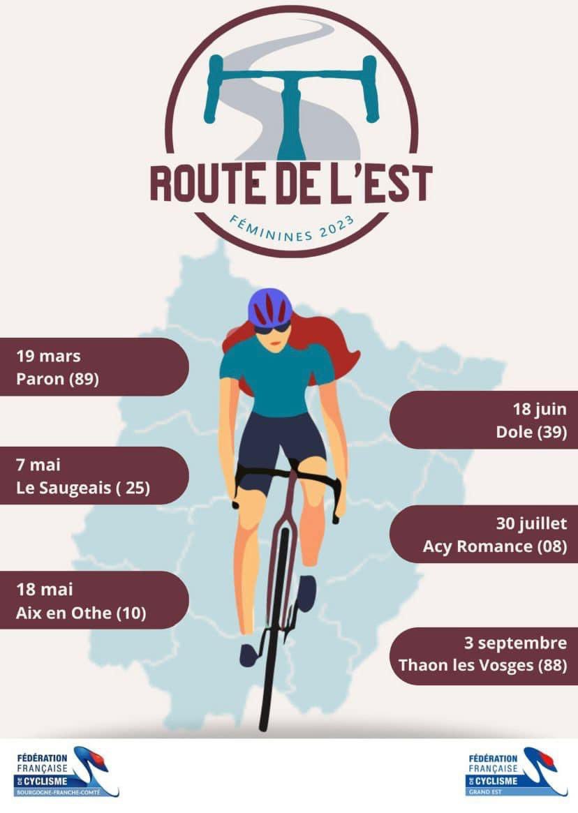 Après Paron (89), la Route de l’Est est de retour ce dimanche. La 2ème manche se déroulera sur le traditionnel Prix du Saugeais, organisé par le <a href="/VCMMcyclisme/">VCMorteauMontbenoit</a> à Maisons du Bois-Liévremont (25). <a href="/BFCffCyclisme/">Bourgogne-Franche-Comté Cyclisme</a>