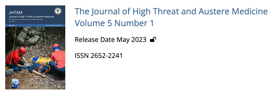 Latest release of Volume 5 Number 1 of JHTAM 2023! Please follow the link to read the latest edition. Additionally if you would like to submit to the journal or support our ongoing contribution to academia and evidence please follow the link. buff.ly/3NCskrH