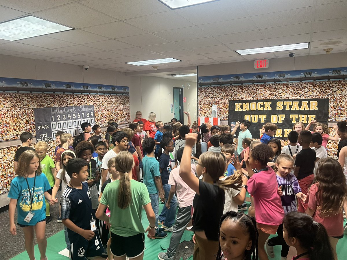 TISDWCES's tweet photo. WCES is ready to “knock the Math STAAR out of the park” ⚾️ https://t.co/XhnihNC7ai