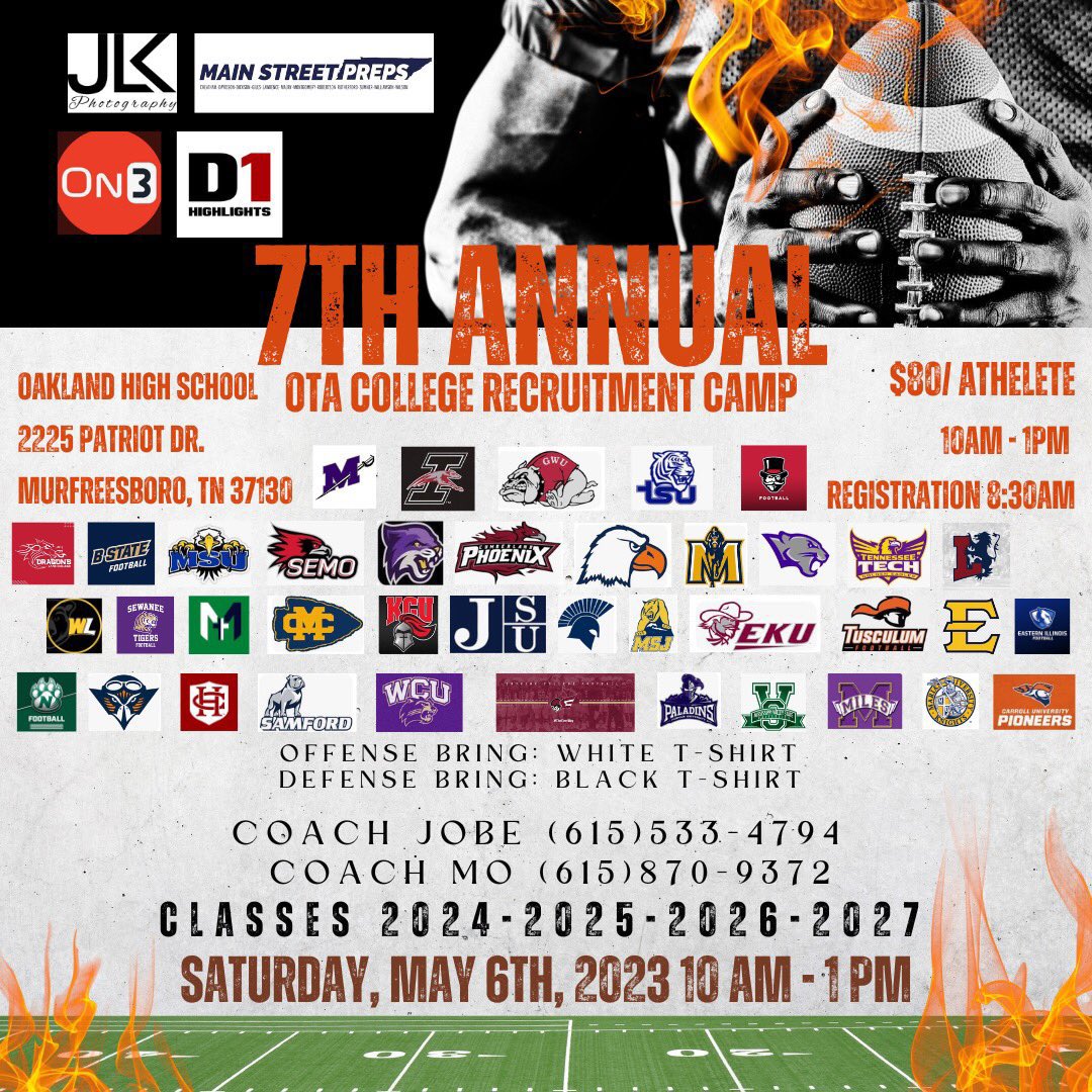 traci0412's tweet photo. Go get SEEN!! Go get COACHED!!! Go get THAT WORK!! 38 Colleges y’all!! This is hands down THE BEST CAMP you’ll attend. #STHUAW #OTAfamily #OTAmade @OnTopAthletics https://t.co/8I6RfVH78h