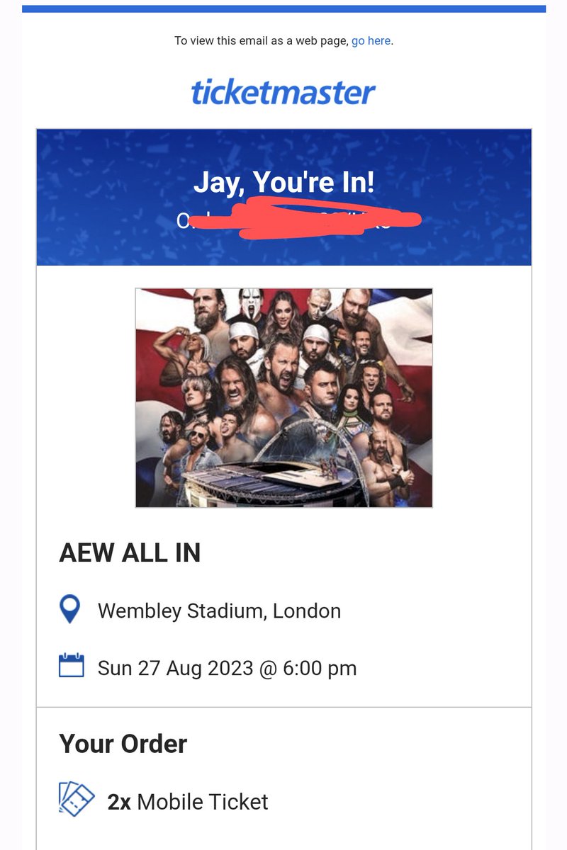 Jayjohnsonvlogs's tweet photo. When I was a child I wished for my dad to take me to a big wrestling event. He got me into wrestling and it unfortunately never happened. I've now been to copious event's all over. With @AEW All In London upon us. I had to turn the tables and take my dad thanks @TonyKhan BIG DEAL https://t.co/50H4it5ixY