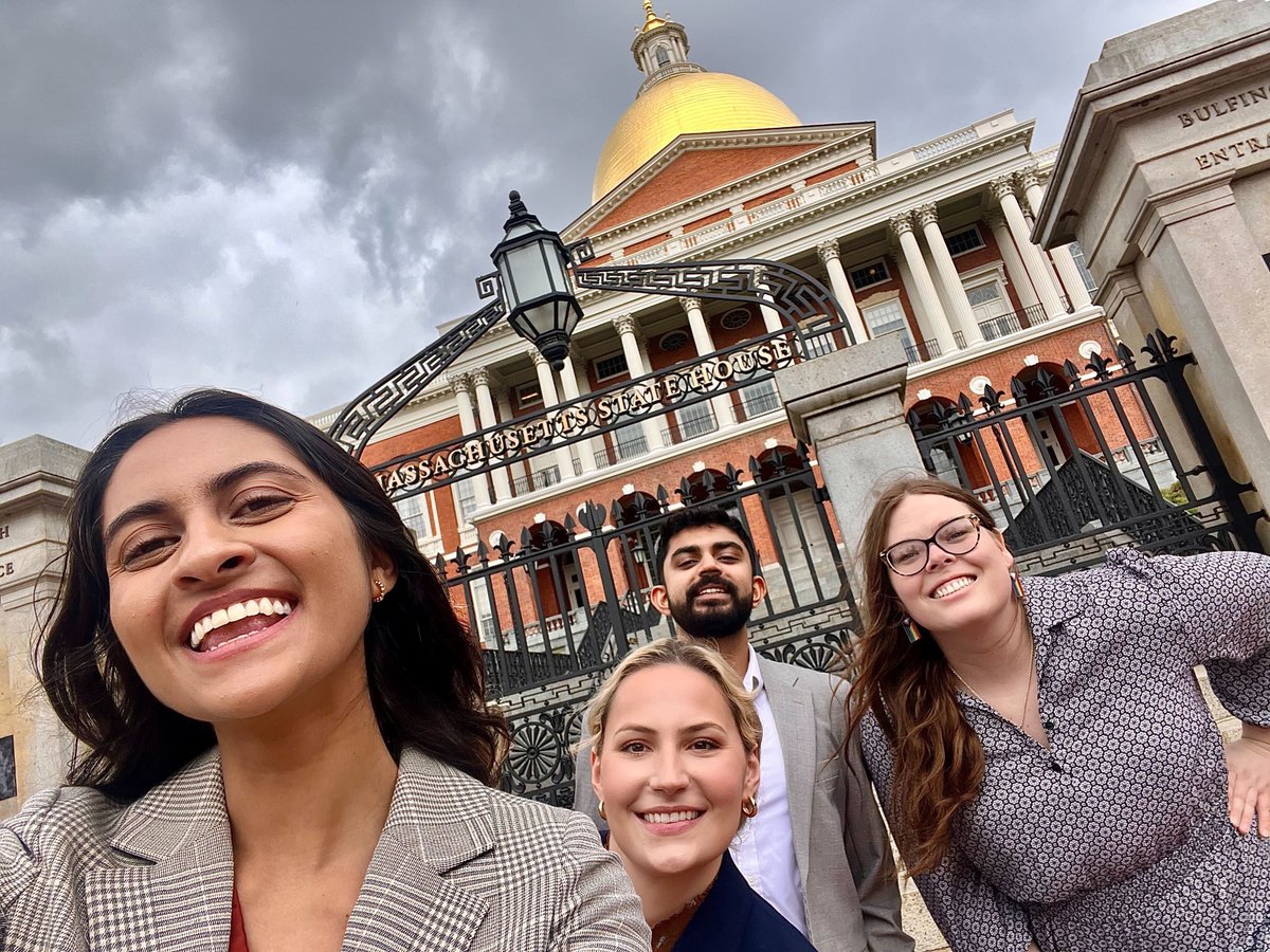 One of the highlights of my medical school career -- testifying alongside fellow medical students (@shreypate and @sofiamilosav) and transgender patients at the Massachusetts State House on behalf of Bill S.621, a Trans Health bill we worked to introduce w/ Senator @JulianCyr ✊