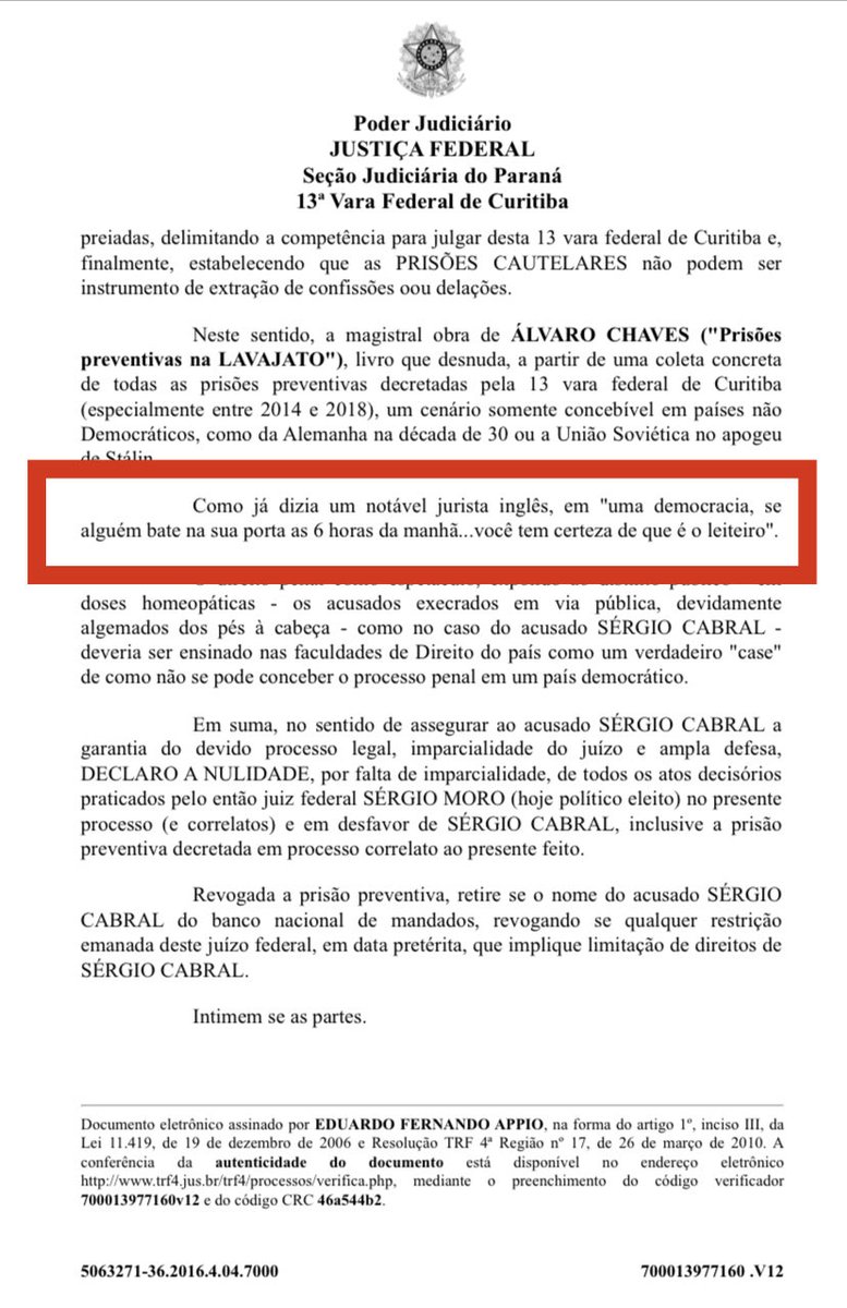 Lições “garantistas”…