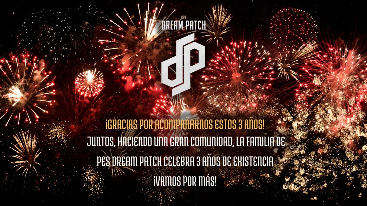 PESDreamPatch's tweet photo. Amigos: nuestro parche cumple 3 años 🥳 y queríamos agradecerles su preferencia, su fidelidad y aguante en todo este tiempo ¡gracias por preferirnos y formar una gran comunidad!
¡Vamos por más!

Equipo de PES Dream Patch https://t.co/CwQWp5wj7w