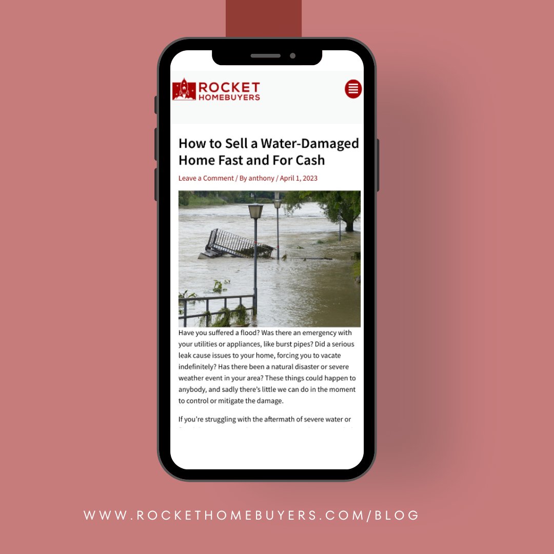 Don't let water damage ruin your home selling plans! 

Check out our latest blog post for tips on how to sell a water damaged home fast and for cash. ⬇️ 

rockethomebuyers.com/how-to-sell-a-… (rockethomebuyers.com/how-to-sell-a-…)

#homesellingtips #cashhomebuyers