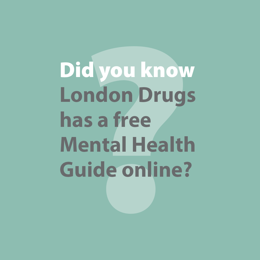 May 1 - 7, 2023 is #MentalHealthWeek in Canada.
When it comes to mental health, the right treatment and support can make a difference. View our Mental Health Across the Ages guide online to learn more about symptoms, causes, and available support.: bit.ly/LondonDrugs-Me…