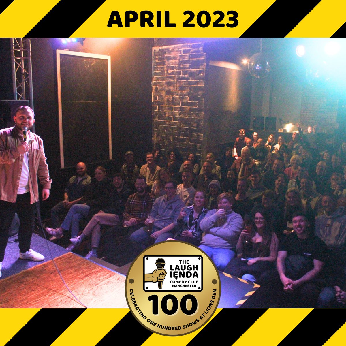 Tonight's the night, it's our 100th show at @LionsDenMCR! 🥳💥👏

We've come so far in two and a half years - starting out socially distanced in the rain and now packing out our lovely upstairs room each week - we don't take any of it for granted. (1/3)
