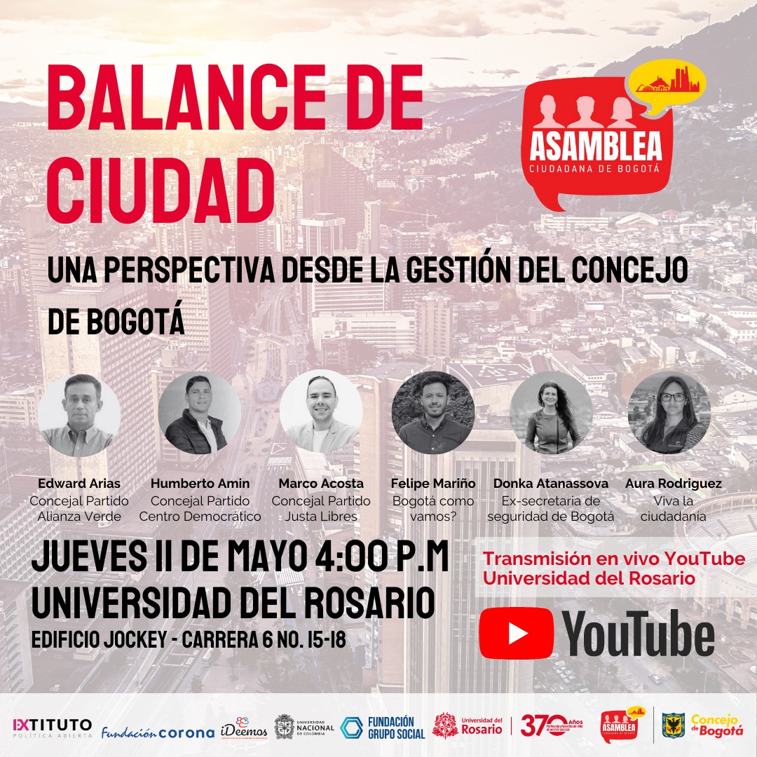 appgp_un's tweet image. El @ConcejoDeBogota invita a la ciudadanía a participar del foro Balance de ciudad desde la gestión del Concejo de Bogotá. Concejales y organizaciones de la sociedad civil evaluarán los avances, retrocesos y pendientes de la ciudad en estos cuatro años. (1/3)