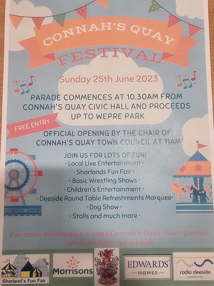 ryanogo's tweet photo. Date for your diary @ConnahsQuayTC @connahsquayfest @Ysgolbryndeva @AlynClp @JackSargeantAM @MarkTamiMP @PaulShotton51 @acdunbobbin @DeesideDotCom @leaderlive let's have some fun in our Community Sun 25th June #quayspirit #community #familyfun https://t.co/rXzIyx6RQ9