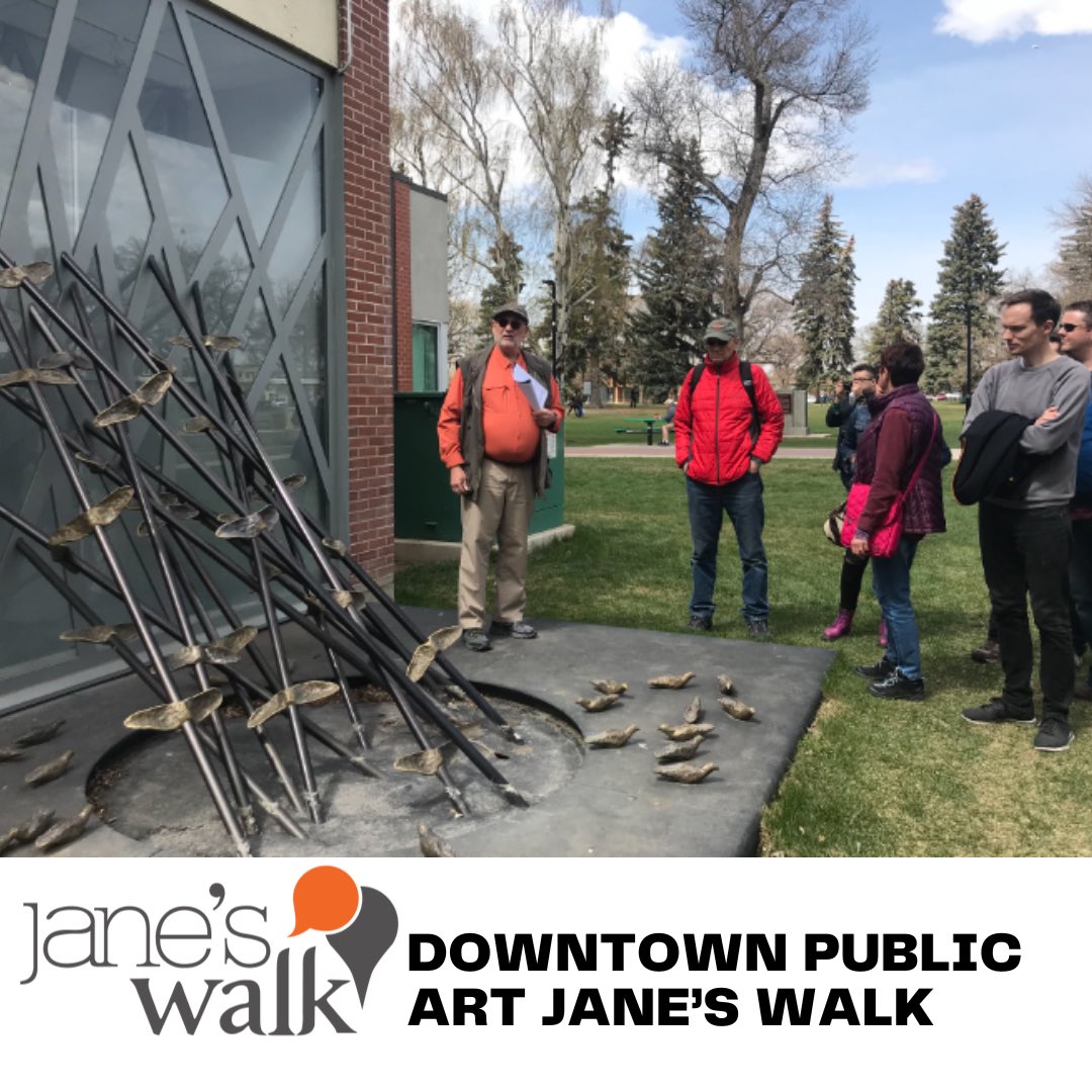 janeswalkLETH's tweet photo. Downtown Public Art Jane’s Walk
Friday May 5 at 4pm
Starting location: Casa
 
Guided tour of installed public art works throughout Downtown Lethbridge! https://t.co/C3tZsJPcqu