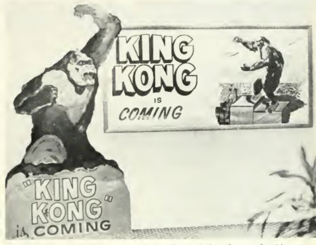 Bruce Taylor from Lawrence, Massachusetts, made this poster and standee for the 1976 remake of KING KONG. He also did that for THE PINK PANTHER STRIKES AGAIN too. Taken from  Labor Day 1976.
#KingKong1976 #ThePinkPantherStrikesAgain