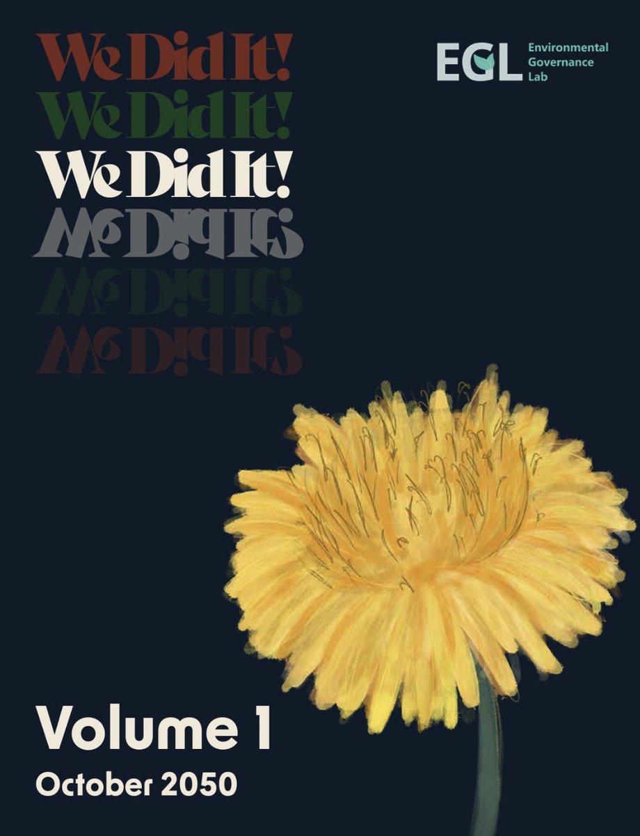 Give your day a little lift by checking out this collaborative zine that was launched last Friday ➡️ wedidit2050.ca/about. It's supported by the Environmental Governance Lab at the University of Toronto with contributions from several <a href="/WISER_Network/">Women & Inclusivity in Sustainable Energy Research</a> members!