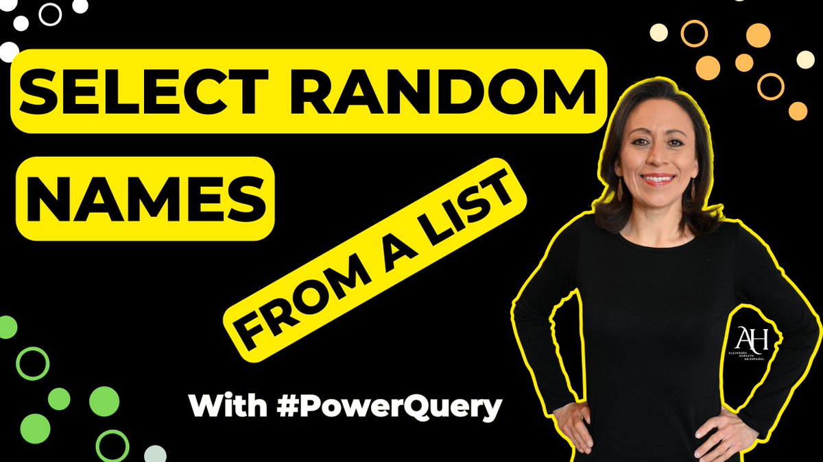 alejandrahorv's tweet photo. Check out my latest video to see how use Power Query to select names randomly!
First comment with link
I would say this is my #SaturdayWithPowerQuery on a Wednesday 😁
Thanks for watching & remember to subscribe! #MSExcel #PowerQuery #PowerQueryGirl #SaturdayWithPowerQuery https://t.co/NdysOl5mJA