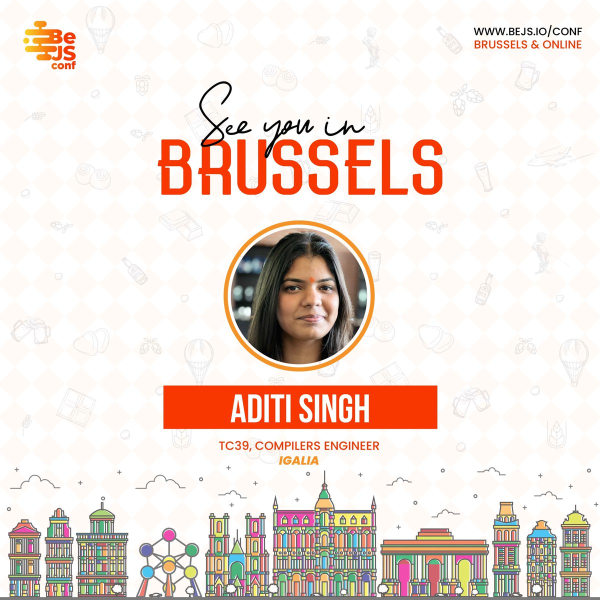 Aditi (@_a_314_) on Twitter photo I’ll be at <a href="/BeJS_/">BeJS</a> to talk about how JS is created with <a href="/NicoloRibaudo/">Nicolò Ribaudo 🏳️🌈🇪🇺</a>, <a href="/ryzokuken/">Ujjwal Sharma</a> and <a href="/lcasdev/">Luca Casonato 🏳️🌈</a>
Come say hi! :)
More info here: BeJS.io/conf
Use code: aditi_bejsconf23 I’ll be at <a href="/BeJS_/">BeJS</a> to talk about how JS is created with <a href="/NicoloRibaudo/">Nicolò Ribaudo 🏳️🌈🇪🇺</a>, <a href="/ryzokuken/">Ujjwal Sharma</a> and <a href="/lcasdev/">Luca Casonato 🏳️🌈</a>
Come say hi! :)
More info here: BeJS.io/conf
Use code: aditi_bejsconf23
