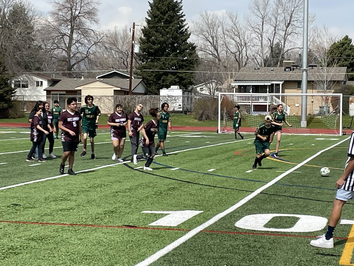 adapt4pe's tweet photo. We had an awesome Unified Soccer day this week hosted by @JFK_Commanders! Big thanks to @SpecOlympicsCO for helping to make this happen for our students! https://t.co/vbtkwQKUXH