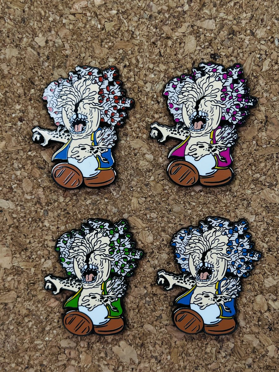 sickrefco's tweet photo. Get our new “The Last FungUs” pin, and you’ll get matching stickers too. What color is your favorite? https://t.co/PVl2Bex2ML