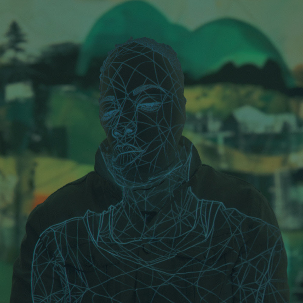jeremycowart's tweet photo. So this is a self-portrait I shot last night. 1 of 10,000 photos. I ended up partnering with AI after all.

This is AI projected onto my body and AI projected behind me on a 130-foot LED screen.

Half of my projected art was my real art and the other half was AI. #AURASBYCOWART https://t.co/pH4ZyoeMth