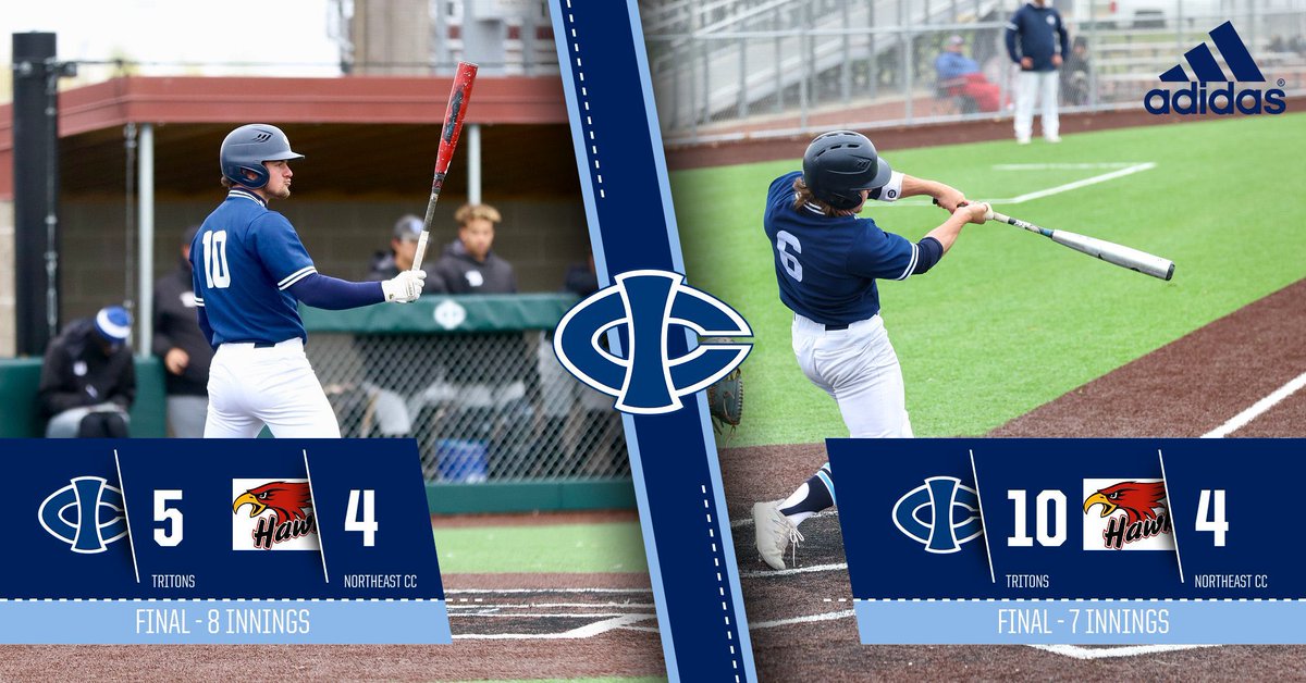 🔥TRITONS SWEEP THE DAY🔥

Tritons hit 4 bombs in the bottom of the 4th and win game 2 10-4 to win the series over Northeast. Tritons improve to 41-9‼️💣🔱

Bergum 4.1IP W 4K 5H 2R
Peters 2-3 2B
Blount 2-2 HR 2RBI 
Borst 1-3 HR 4RBI
Corbin 2-4 HR 2RBI
Siemer 1-4 HR RBI

#RTR🔱