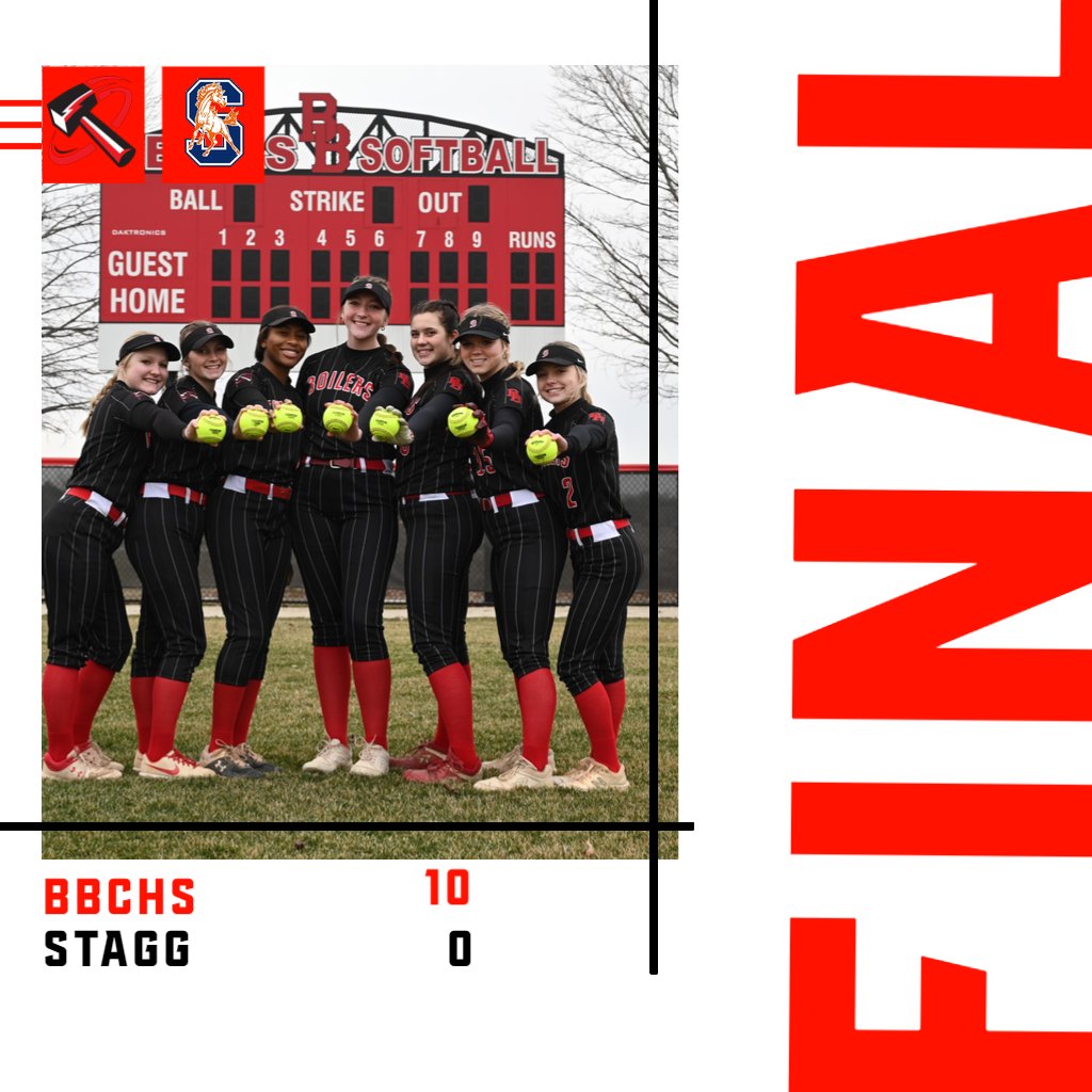 Thanks to a combined no-hitter by Spaulding and Hammond in the circle, and a 3 hit day by Ellie Haggard, your Boilers got a 10-0 SWSC Conference W against STAGG! Martin and Spaulding had multi-hit days and every starter had a hit. Your Boilers take on LWW tomorrow at home!