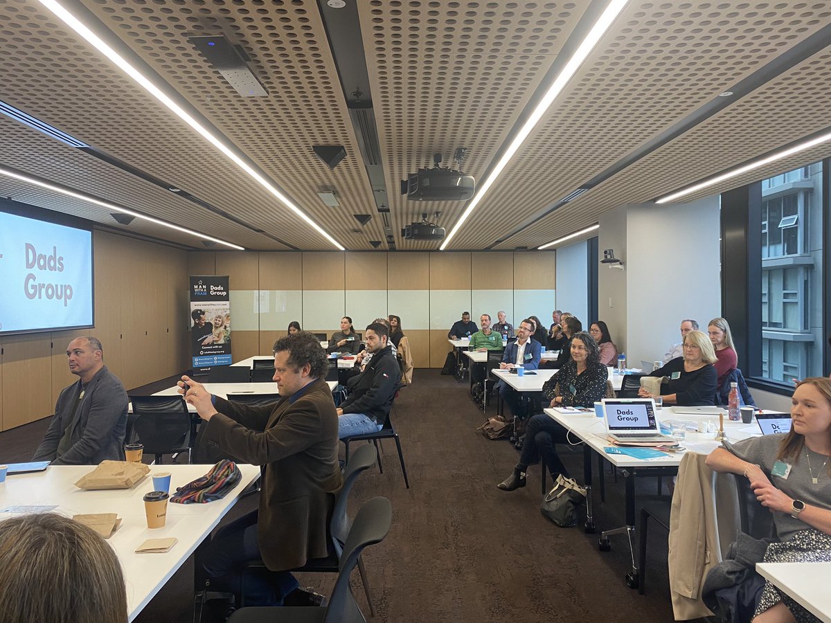 Kicking off Day 1 of the Australian Fatherhood Research Symposium with a fabulous turnout both in-person and online! #AFRS2023
