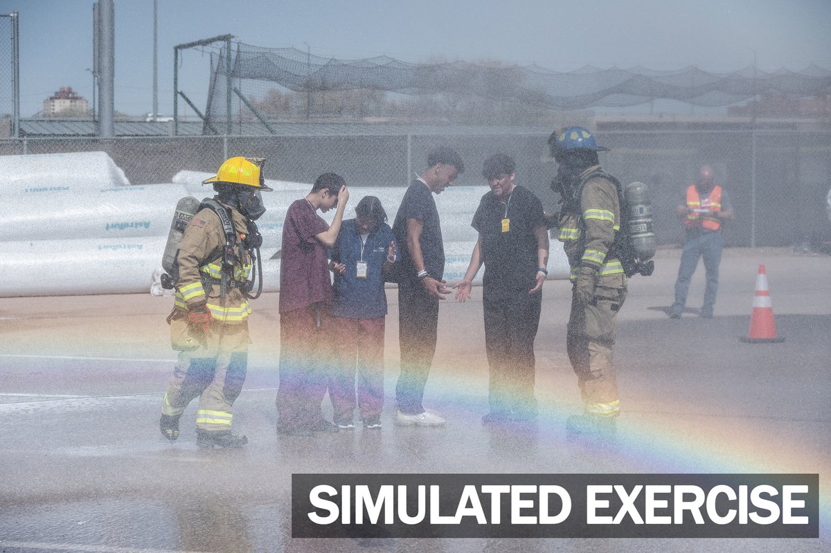 femaregion8's tweet photo. Today, the #CSEPP exercise took place in Pueblo County, Colorado.
There were two simultaneous *SIMULATED* events that occurred, testing law enforcement and first responders' capabilities to respond to multiple emergencies at the same time.
Follow along below for more! ⬇️ https://t.co/yBqr7Cl8mF