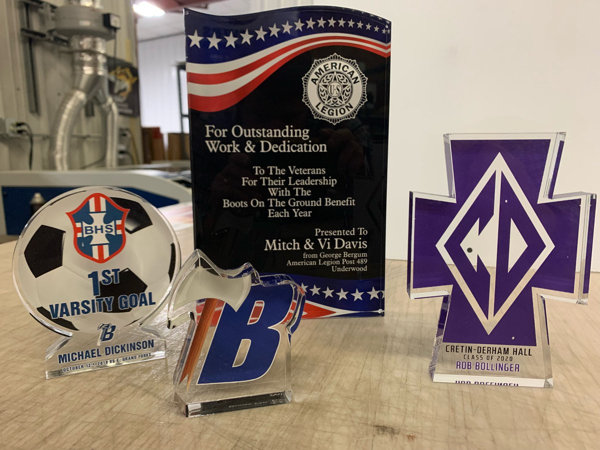 Honor excellence and achievement with our acrylic stand up awards.