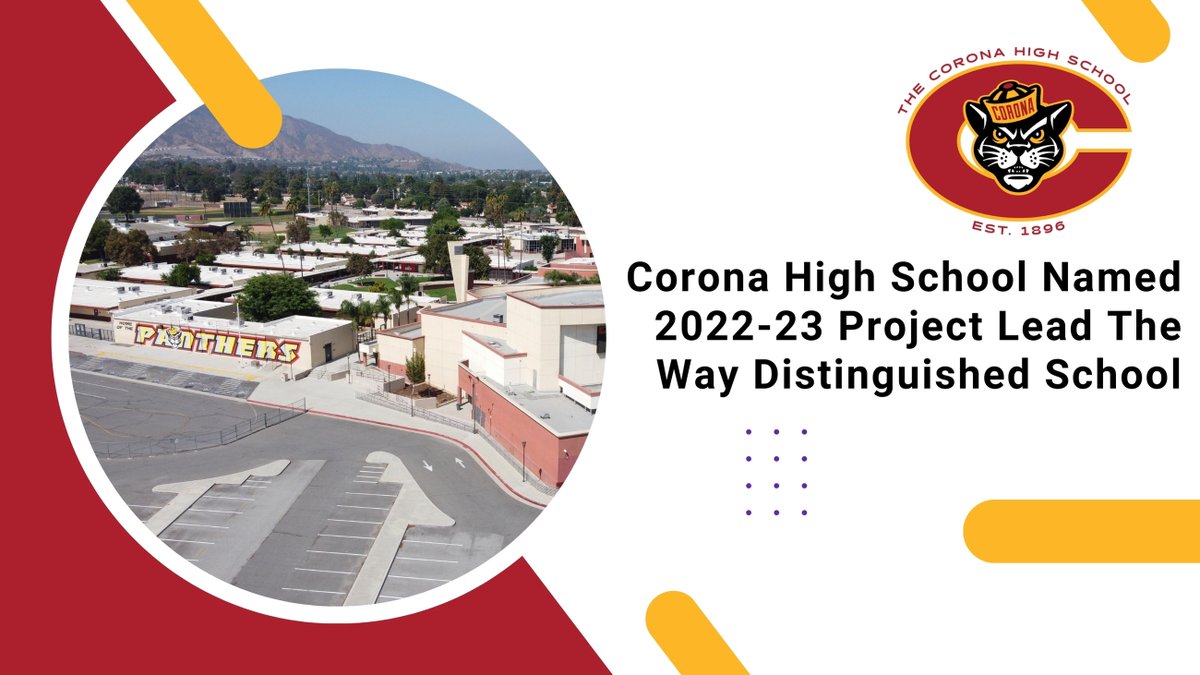 🎉 Congratulations to Corona High School for being named a Project Lead The Way Distinguished School! We are so proud of our Panthers!

➡️ Read more here: bit.ly/3AVnVIV

<a href="/coronahigh/">Corona High School</a>