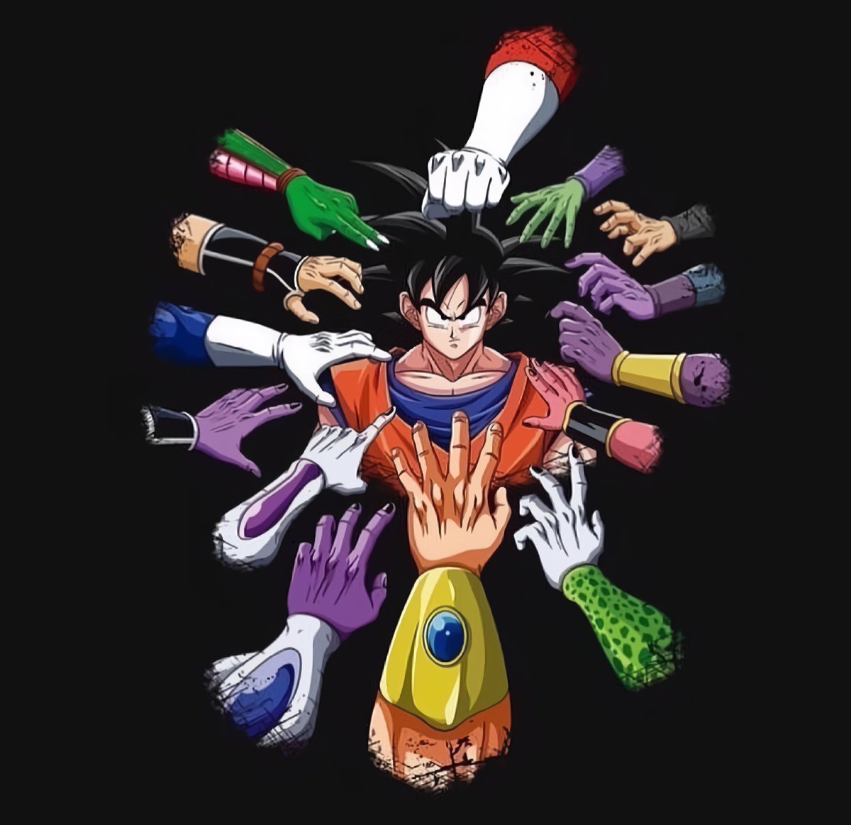 kamisamaexp's tweet photo. Os oponentes que Goku já enfrentou. https://t.co/6Q5QiZSHIN