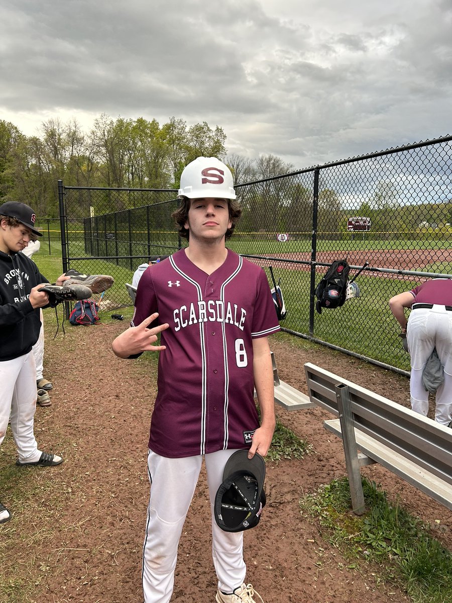 Big win against Ossining today 7-4! Logan earning the hard hat with 10ks. Great all around performance. Back again tomorrow at home vs New Rochelle