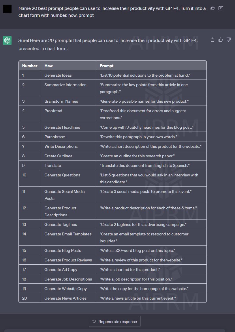 Jas Singh on Twitter "I asked ChatGPT for... 20 prompts you can use to