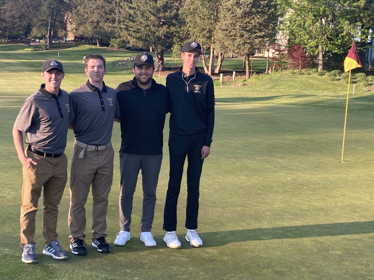 Congrats to Lebanon Senior Golfers.  John Gascho, Alex Emenhiser and Jordan Yoder pictured with Coach Sam Godby.  Tiger Pride!