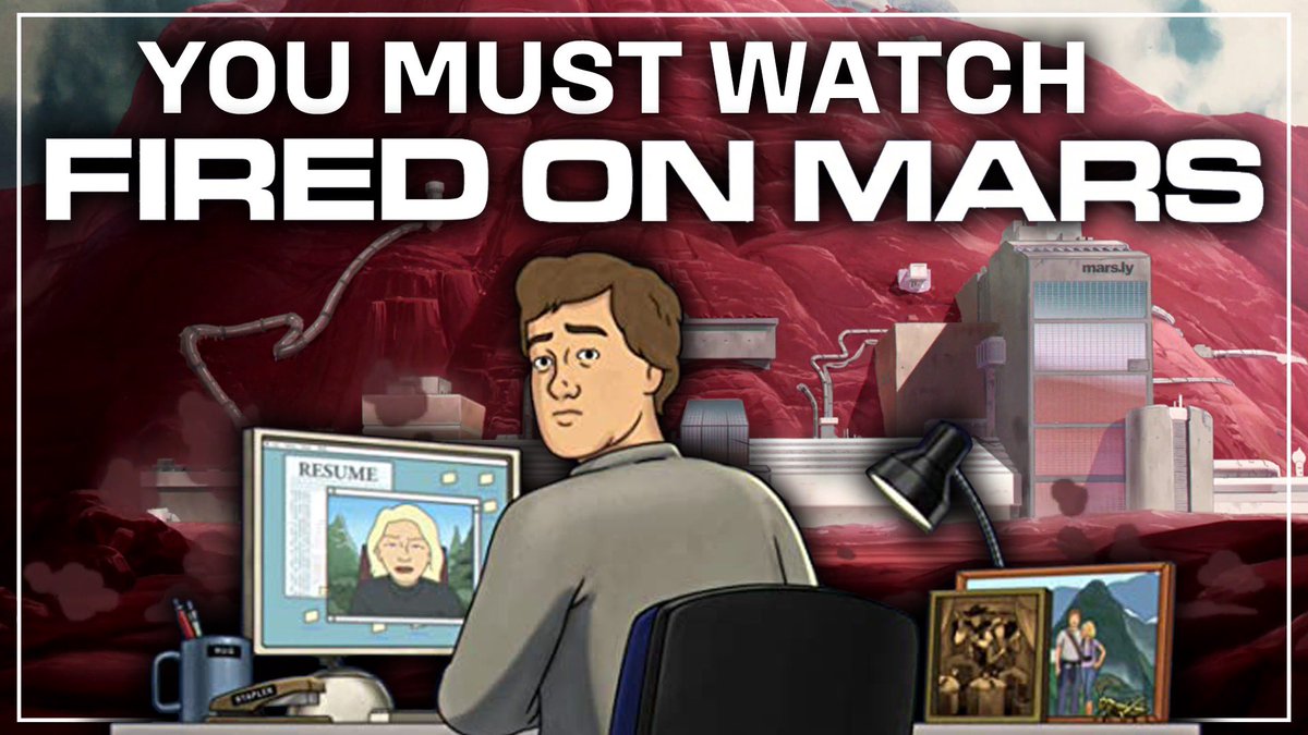 🔴NEW VIDEO🔴
Fired on Mars is not just my favorite new animated show this year, it’s unlike any adult animated series I’ve ever seen. 

Here’s my plea for y’all to give it a shot, and help move adult animation in new directions.
youtu.be/Kx1zYsA9tDU