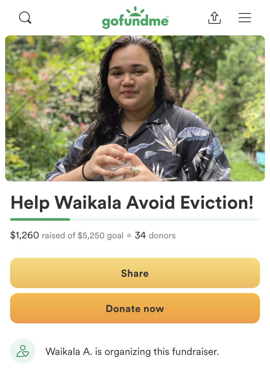 my gfm goal is a little over halfway there! please keep helping me ♥️ i’m a trans indigenous dude trying to avoid eviction. my building’s legal team has reached out to me, I’m working on securing help but no promises. really need this help. gofund.me/96d20bf8