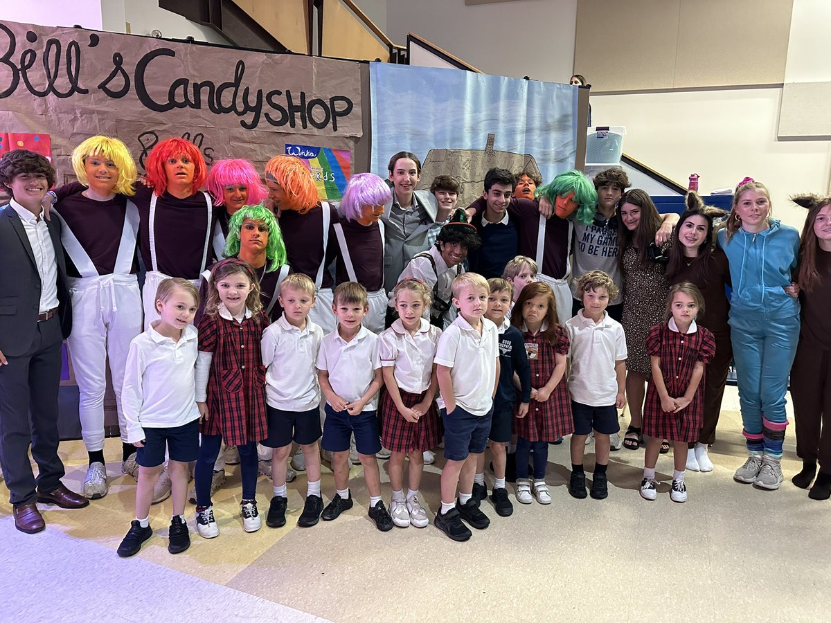 These Kinder friends LOVED watching the 8th grade musical this morning!! <a href="/gsesdallas/">Good Shepherd</a>