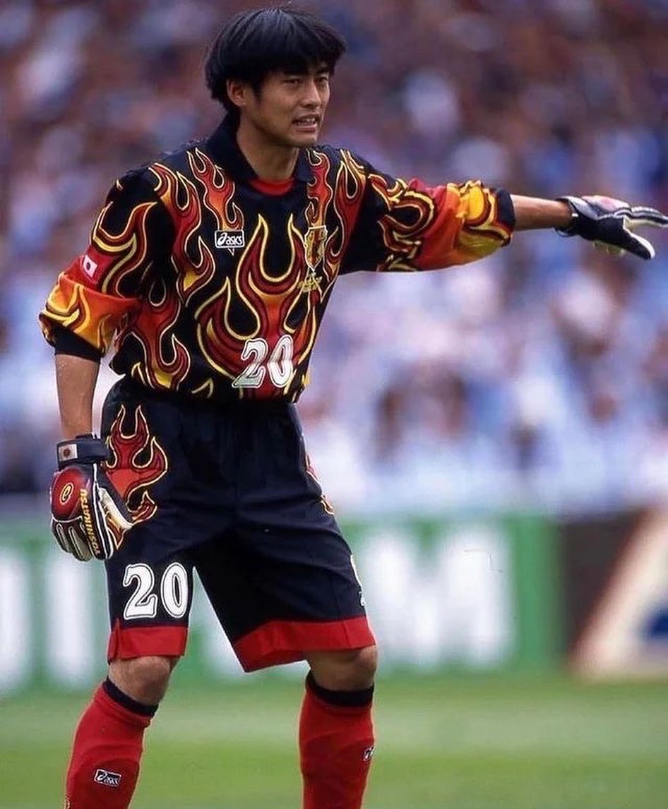 Japanese goalkeeper jerseys from the 98' World Cup