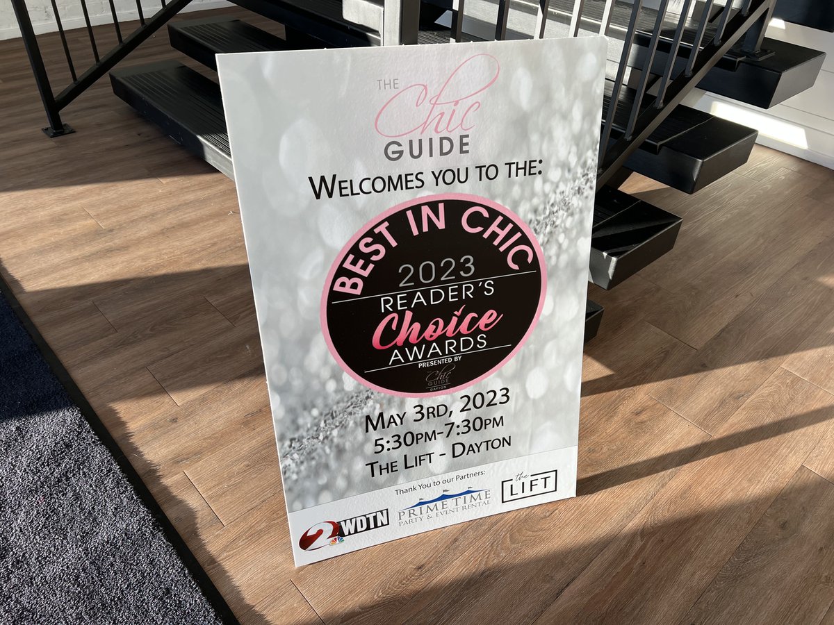 ChicGuideDayton's tweet photo. ✨We’ve had a fabulous time at Dayton Best in Chic 2023!✨ Want to find out who wins?? Sign up for your complimentary subscription to The Chic Guide Dayton! https://t.co/sHeXi0MCVe

Thank you to our Media Sponsor @WDTN and our Partners Primetime Party Rentals &amp; The Lift Dayton. https://t.co/gNL28ZyT6T
