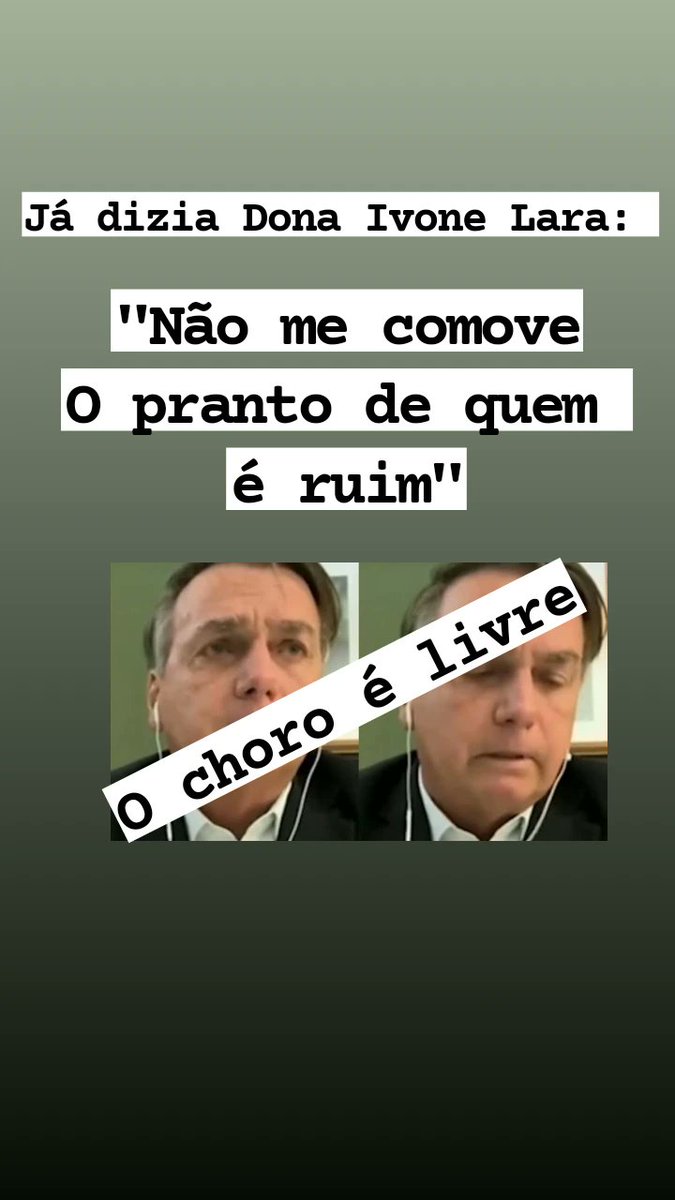 nandi_simone's tweet photo. “Vai ficar chorando até quando? Chega de choradeira! De mimimi!” https://t.co/xtmbhuPa4t