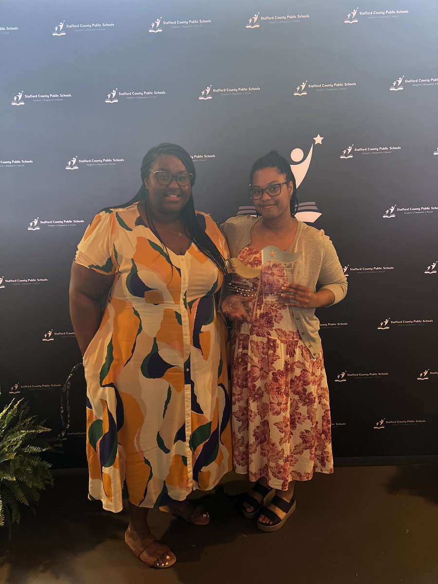 Congratulations to our Teacher of the Year, Ms. Anderson and our First Year Teacher of the Year, Ms. Thompson. They were celebrated last night with all of the other Stafford winners. We are proud to have you both represent our school. #abesstrong #elevatestafford