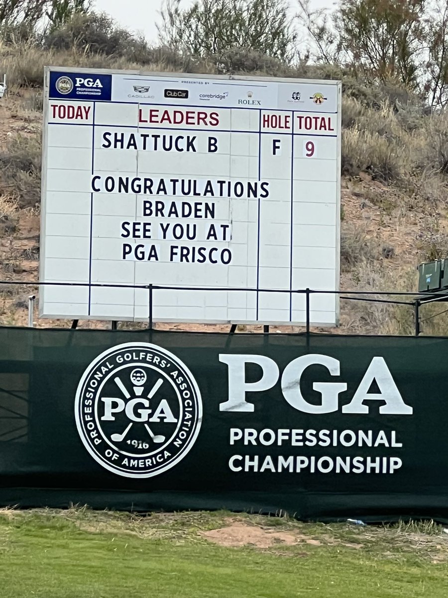 Congratulations to staff player Braden Shattuck for winning the 2023 PGA Professional Championship! 🏆🔥🙌  #bradenshattuck #pgaprofessionalchampionship #pgaprochamp #pgaprofessional #pgaprofessionals #makefieldputter #makefieldputters #makeputt #madeinamerica #putter