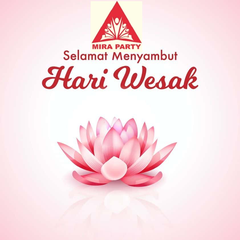 Dramirmiraparty's tweet photo. On this beautiful day, let us pray for love, peace and harmony in all the world. Have a blessed Buddha Purnima! We wish you prosperity and lasting peace and happiness, today and always. Happy Vesak Day 2023!

#MalaysiaMADANI
#DrAmirMiraParty https://t.co/Iqxc7oNeZV