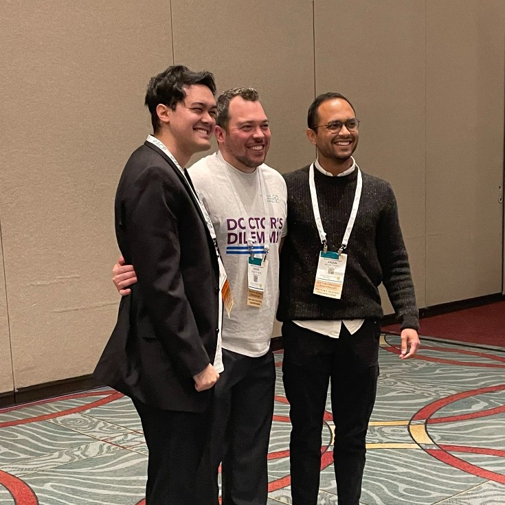 Congrats to the Oregon team for taking home the Osler Cup for winning #DoctorsDilemma, ACP’s Jeopardy-styled medical knowledge competition, at #IM2023 in San Diego 🏆 Drs. Doug Rice, @arjunpanda126, and @gabrielkmonti from @OHSUIMRes @OregonACP