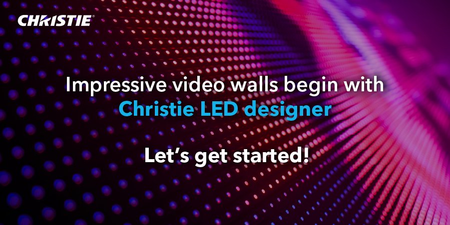 ChristieDigital's tweet photo. With just a few clicks, you can design a #videowall for your space with our LED Video Wall Designer! See how you can use LED in your space: https://t.co/xjNiJnNgBO #proav #audiovideotechnology https://t.co/NvLhh3KYWJ