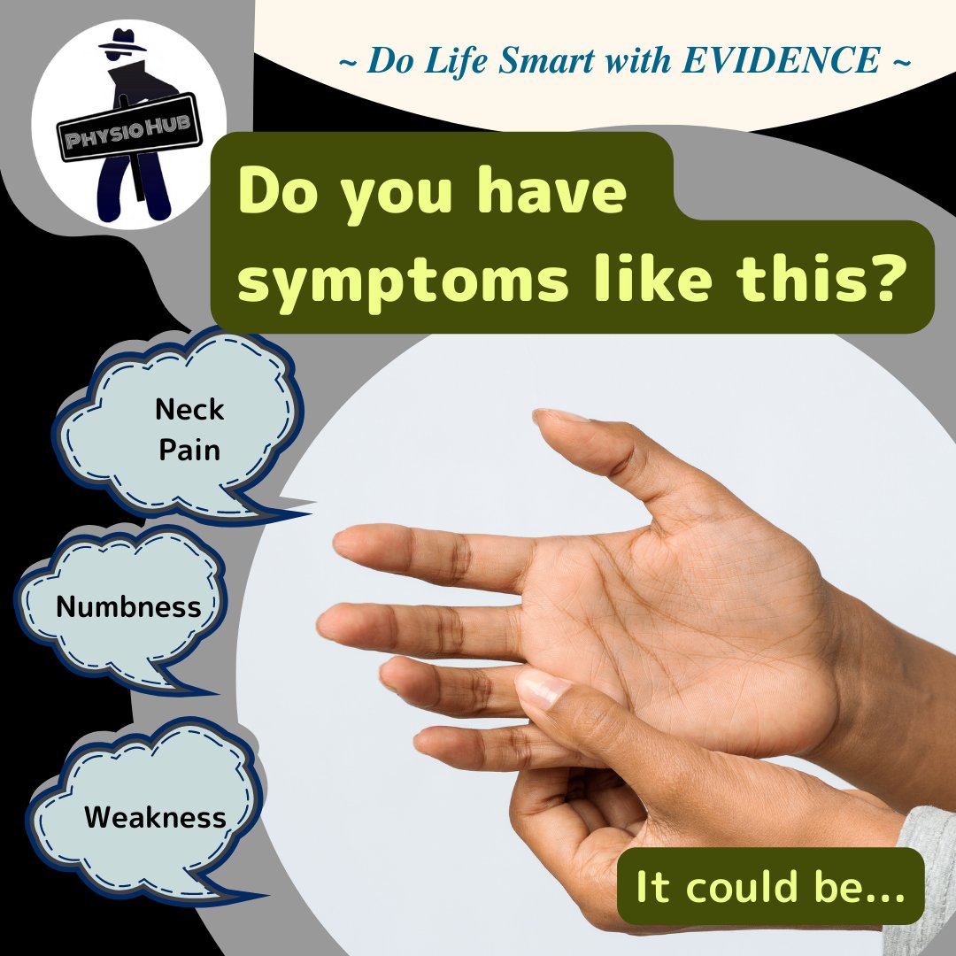 Physiohub101's tweet photo. Do you have symptoms like this?
Do Life Smart with Evidence💡

#PhysioHub #Evidence #Fitness #Health #Science #Physicaltherapy #healthy #lifestyle #wellness #ThoracicOutletSyndrome https://t.co/jQmbir78d7